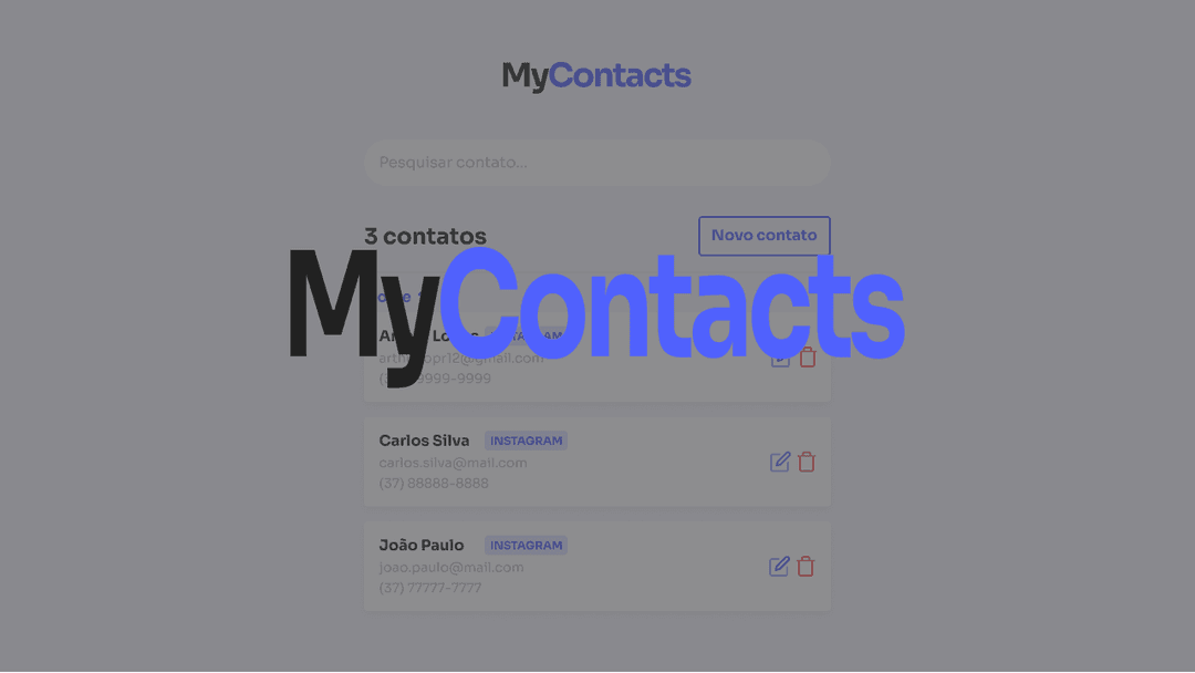 "Thumbnail do projeto My Contacts"